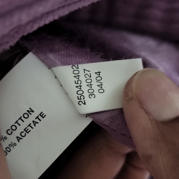 Vintage Gap Corduroy Y2K  LAVENDER  Jacket SZ Small - Picture 8 of 15